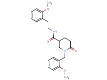 1-(2-methoxybenzyl)-N-[2-(2-methoxyphenyl)ethyl]-6-oxo-3-piperidinecarboxamide