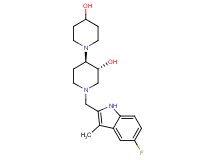 (3'R*,4'R*)-1'-[(5-fluoro-3-methyl-1H-indol-2-yl)methyl]-1,4'-bipiperidine-3',4-diol