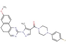 2-(4-{[4-(4-fluorophenyl)-1-piperazinyl]carbonyl}-5-methyl-1H-pyrazol-1-yl)-8-methoxy-5,6-dihydrobenzo[h]quinazoline