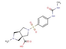 (3aS*,6aS*)-2-methyl-5-[(4-{[(methylamino)carbonyl]amino}phenyl)sulfonyl]hexahydropyrrolo[3,4-c]pyrrole-3a(1H)-carboxylic acid