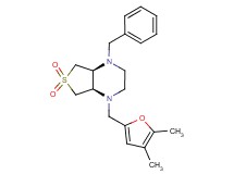 (4aR*,7aS*)-1-benzyl-4-[(4,5-dimethyl-2-furyl)methyl]octahydrothieno[3,4-b]pyrazine 6,6-dioxide