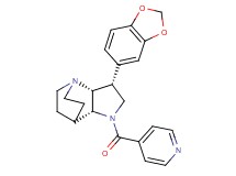 (3R*,3aR*,7aR*)-3-(1,3-benzodioxol-5-yl)-1-isonicotinoyloctahydro-4,7-ethanopyrrolo[3,2-b]pyridine