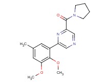 2-(2,3-dimethoxy-5-methylphenyl)-6-(pyrrolidin-1-ylcarbonyl)pyrazine
