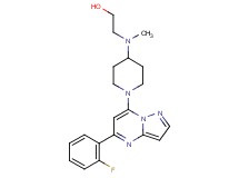 2-[{1-[5-(2-fluorophenyl)pyrazolo[1,5-a]pyrimidin-7-yl]-4-piperidinyl}(methyl)amino]ethanol