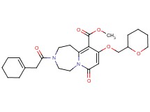 methyl 3-(1-cyclohexen-1-ylacetyl)-7-oxo-9-(tetrahydro-2H-pyran-2-ylmethoxy)-1,2,3,4,5,7-hexahydropyrido[1,2-d][1,4]diazepine-10-carboxylate