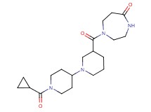 1-{[1'-(cyclopropylcarbonyl)-1,4'-bipiperidin-3-yl]carbonyl}-1,4-diazepan-5-one