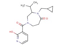 4-(cyclopropylmethyl)-1-[(2-hydroxypyridin-3-yl)carbonyl]-3-isopropyl-1,4-diazepan-5-one