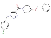 4-(benzyloxy)-1-{[1-(4-chlorobenzyl)-1H-1,2,3-triazol-4-yl]carbonyl}piperidine
