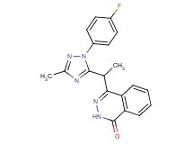 4-{1-[1-(4-fluorophenyl)-3-methyl-1H-1,2,4-triazol-5-yl]ethyl}phthalazin-1(2H)-one
