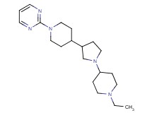 2-{4-[1-(1-ethyl-4-piperidinyl)-3-pyrrolidinyl]-1-piperidinyl}pyrimidine