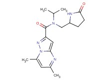 N-isopropyl-5,7-dimethyl-N-[(5-oxopyrrolidin-2-yl)methyl]pyrazolo[1,5-a]pyrimidine-2-carboxamide