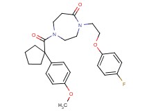 4-[2-(4-fluorophenoxy)ethyl]-1-{[1-(4-methoxyphenyl)cyclopentyl]carbonyl}-1,4-diazepan-5-one