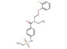 N-ethyl-4-[(ethylsulfonyl)amino]-N-[2-(2-fluorophenoxy)ethyl]benzamide