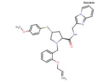 (4R)-1-[2-(allyloxy)benzyl]-N-(imidazo[1,2-a]pyridin-2-ylmethyl)-4-[(4-methoxyphenyl)thio]-L-prolinamide