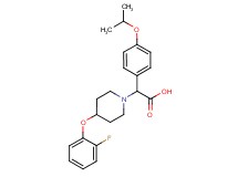 [4-(2-fluorophenoxy)piperidin-1-yl](4-isopropoxyphenyl)acetic acid