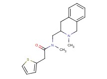 N-methyl-N-[(2-methyl-1,2,3,4-tetrahydro-3-isoquinolinyl)methyl]-2-(2-thienyl)acetamide