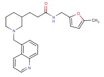 N-[(5-methyl-2-furyl)methyl]-3-[1-(5-quinolinylmethyl)-3-piperidinyl]propanamide