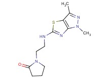 1-{2-[(1,3-dimethyl-1H-pyrazolo[3,4-d][1,3]thiazol-5-yl)amino]ethyl}pyrrolidin-2-one