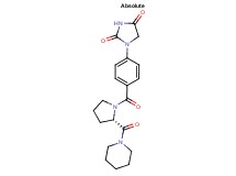 1-(4-{[(2S)-2-(piperidin-1-ylcarbonyl)pyrrolidin-1-yl]carbonyl}phenyl)imidazolidine-2,4-dione