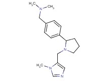 N,N-dimethyl-1-(4-{1-[(1-methyl-1H-imidazol-5-yl)methyl]pyrrolidin-2-yl}phenyl)methanamine