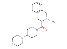 2-methyl-3-{[4-(4-thiomorpholinyl)-1-piperidinyl]carbonyl}-1,2,3,4-tetrahydroisoquinoline