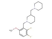 1-(2,3-difluoro-6-methoxybenzyl)-3-(1-piperidinylmethyl)piperidine