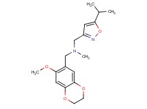 1-(5-isopropylisoxazol-3-yl)-N-[(7-methoxy-2,3-dihydro-1,4-benzodioxin-6-yl)methyl]-N-methylmethanamine