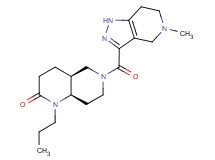 (4aS*,8aR*)-6-[(5-methyl-4,5,6,7-tetrahydro-1H-pyrazolo[4,3-c]pyridin-3-yl)carbonyl]-1-propyloctahydro-1,6-naphthyridin-2(1H)-one