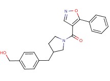 [4-({1-[(5-phenylisoxazol-4-yl)carbonyl]pyrrolidin-3-yl}methyl)phenyl]methanol