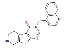 3-(quinolin-4-ylmethyl)-5,6,7,8-tetrahydropyrido[4',3':4,5]thieno[2,3-d]pyrimidin-4(3H)-one