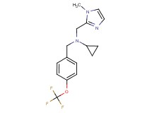 N-[(1-methyl-1H-imidazol-2-yl)methyl]-N-[4-(trifluoromethoxy)benzyl]cyclopropanamine
