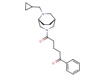 5-[(1R*,5R*)-6-(cyclopropylmethyl)-3,6-diazabicyclo[3.2.2]non-3-yl]-5-oxo-1-phenylpentan-1-one