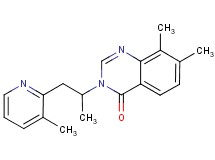 7,8-dimethyl-3-[1-methyl-2-(3-methylpyridin-2-yl)ethyl]quinazolin-4(3H)-one