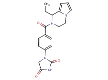 1-{4-[(1-ethyl-3,4-dihydropyrrolo[1,2-a]pyrazin-2(1H)-yl)carbonyl]phenyl}-2,4-imidazolidinedione