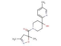 1-[(3,5-dimethyl-4,5-dihydroisoxazol-5-yl)carbonyl]-4-(5-methylpyridin-2-yl)piperidin-4-ol