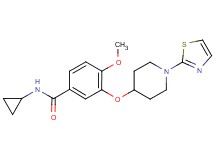 N-cyclopropyl-4-methoxy-3-{[1-(1,3-thiazol-2-yl)piperidin-4-yl]oxy}benzamide