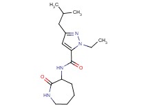 1-ethyl-3-isobutyl-N-(2-oxoazepan-3-yl)-1H-pyrazole-5-carboxamide