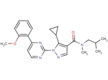 5-cyclopropyl-N-isobutyl-1-[4-(2-methoxyphenyl)-2-pyrimidinyl]-N-methyl-1H-pyrazole-4-carboxamide