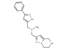 N-methyl-1-(3-phenyl-1H-pyrazol-5-yl)-N-(4,5,6,7-tetrahydropyrazolo[1,5-a]pyrazin-2-ylmethyl)methanamine dihydrochloride