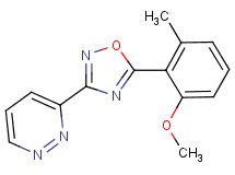 3-[5-(2-methoxy-6-methylphenyl)-1,2,4-oxadiazol-3-yl]pyridazine