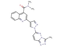 N,N-dimethyl-2-[1-(3-methyl[1,2,4]triazolo[4,3-b]pyridazin-6-yl)-1H-pyrazol-4-yl]quinoline-4-carboxamide