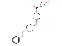 1-(4-{[1-(2-phenylethyl)piperidin-4-yl]oxy}benzoyl)azetidin-3-ol