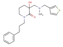 3-hydroxy-3-{[methyl(3-thienylmethyl)amino]methyl}-1-(3-phenylpropyl)piperidin-2-one