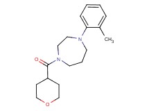 1-(2-methylphenyl)-4-(tetrahydro-2H-pyran-4-ylcarbonyl)-1,4-diazepane