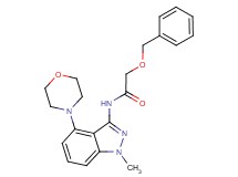 2-(benzyloxy)-N-(1-methyl-4-morpholin-4-yl-1H-indazol-3-yl)acetamide