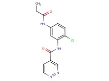N-[2-chloro-5-(propionylamino)phenyl]pyridazine-4-carboxamide
