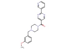 5-{[4-(3-methoxybenzyl)-1-piperazinyl]carbonyl}-2-(3-pyridinyl)pyrimidine