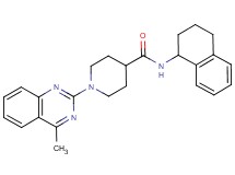 1-(4-methyl-2-quinazolinyl)-N-(1,2,3,4-tetrahydro-1-naphthalenyl)-4-piperidinecarboxamide