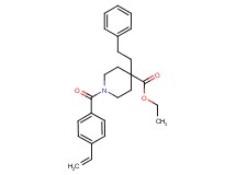 ethyl 4-(2-phenylethyl)-1-(4-vinylbenzoyl)-4-piperidinecarboxylate