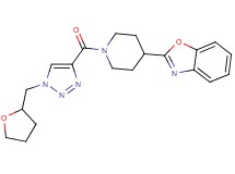 2-(1-{[1-(tetrahydro-2-furanylmethyl)-1H-1,2,3-triazol-4-yl]carbonyl}-4-piperidinyl)-1,3-benzoxazole